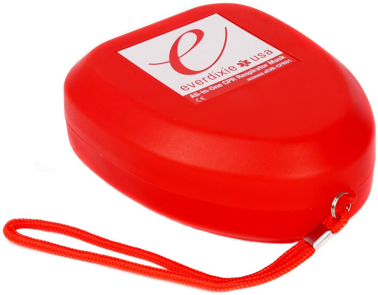 Ever Ready First Aid CPR Rescue Mask, Adult/Child Pocket Resuscitator, Hard Case