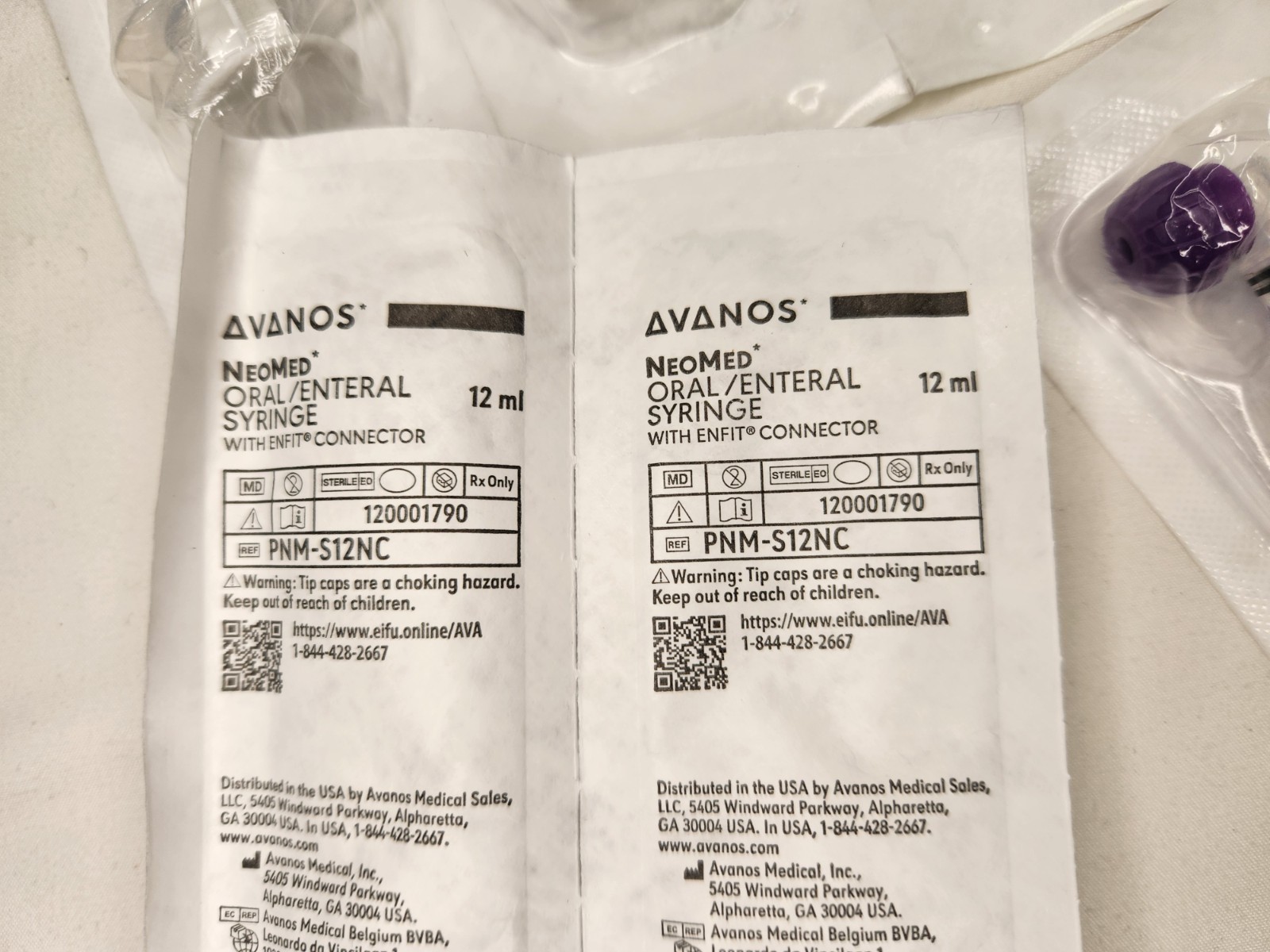 Lot of 44 – NeoMed Oral / Enteral Syringe W/ Enfit Connector – 12ml