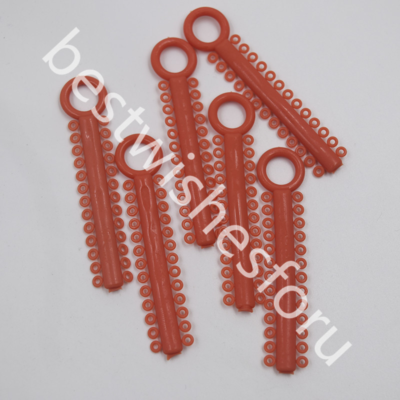 1040 Pcs Dental Ligature Ties Orthodontics Elastic Rubber Bands Multi 36 Colors