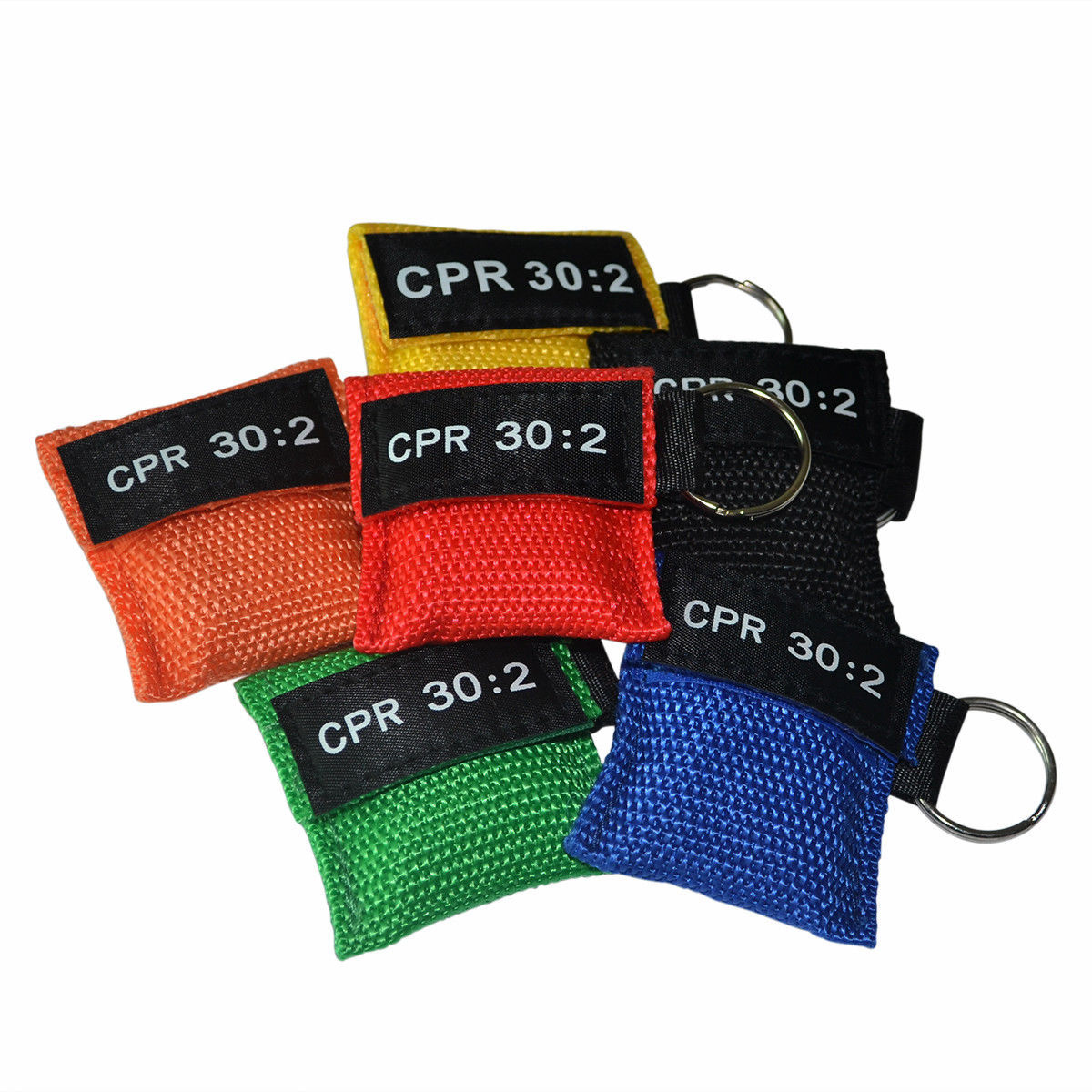 6pcs CPR First Aid CRP Face Shield 6 Colors CPR Breather Valve Face Shield