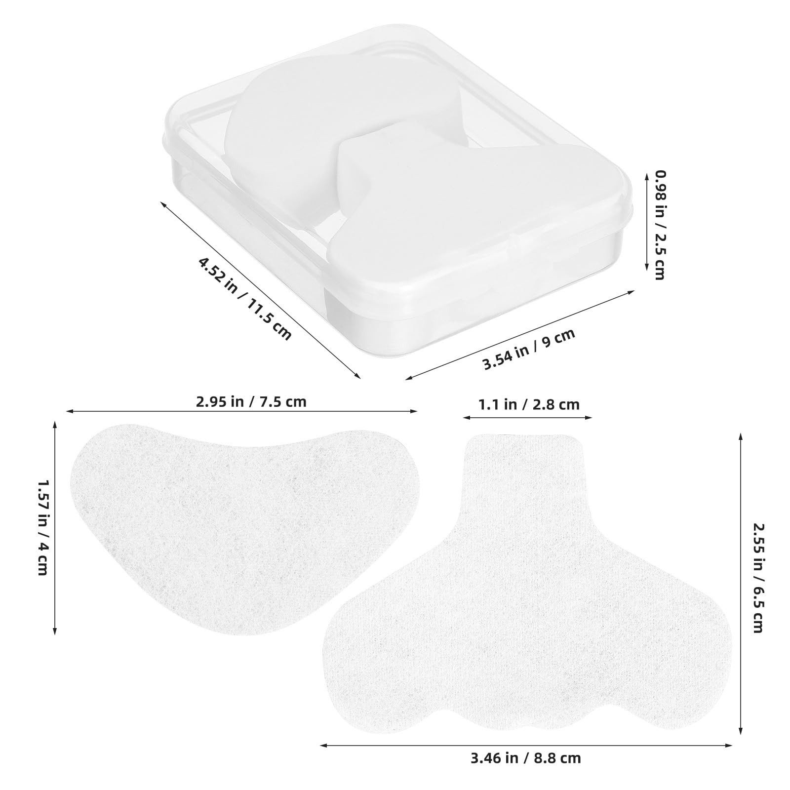 minkissy 200 Pcs Sticker Paper Nose Patches for 1 Count (Pack of 200), White