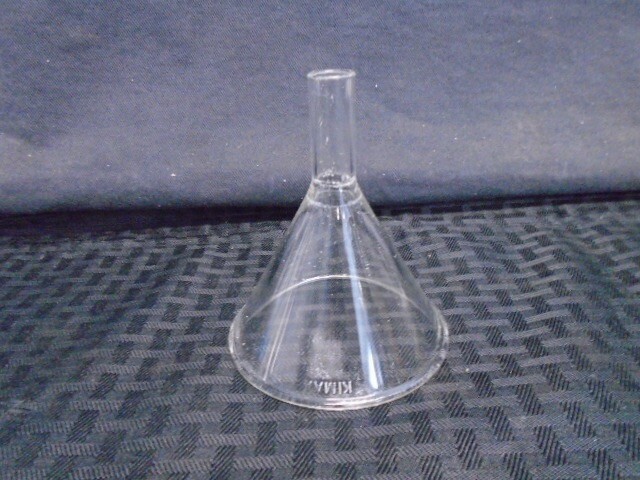 KIMBLE KIMAX Glass 75mm ID And 143mm ID Powder Filling Funnels 2/Pcs B
