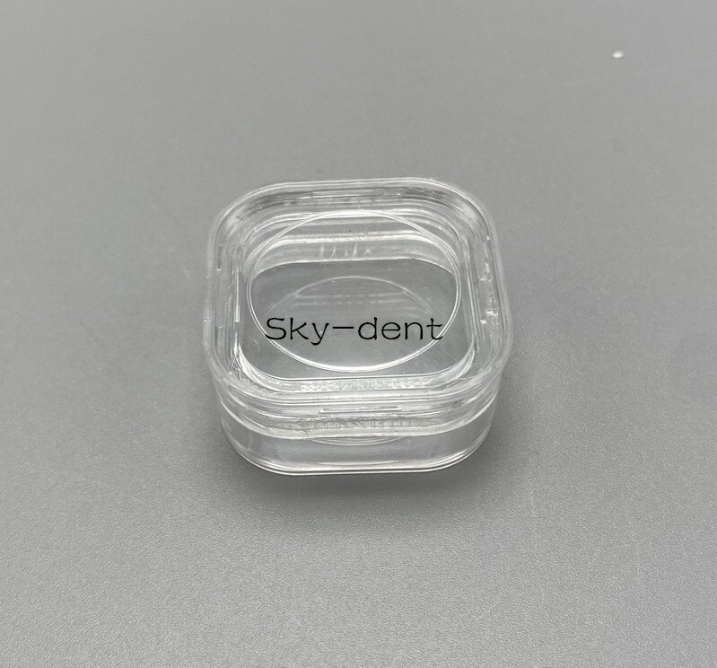 1x Dental Denture Hinged Display Box Film Membrane Storage Case Small 38*38*17mm