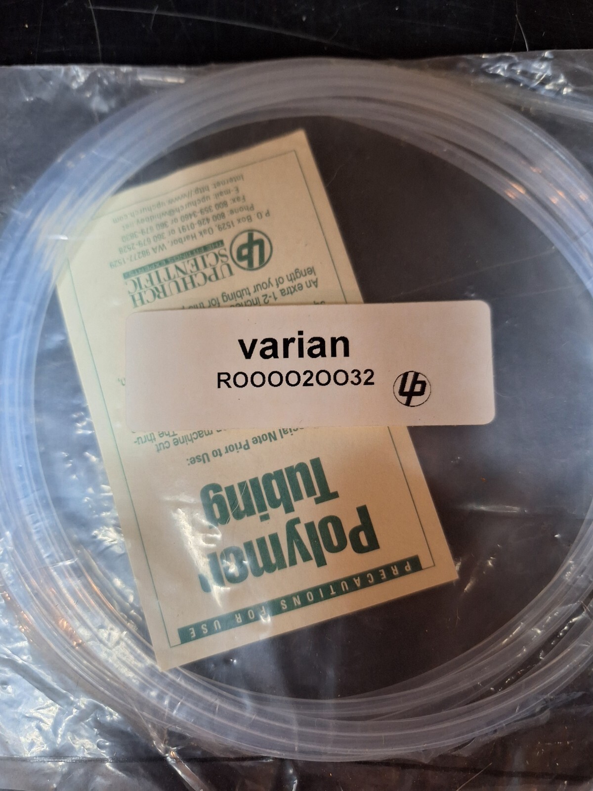 Lot Of Varian Teflon Tubing 1.5mm X 3.0mm Part # R000020032 Unknown Length