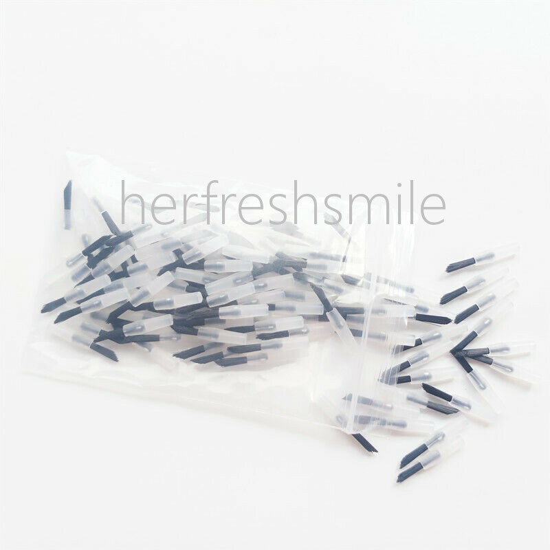 Dental Composite Resin Disposable Applicator Brush Tips Black Large Small Handle