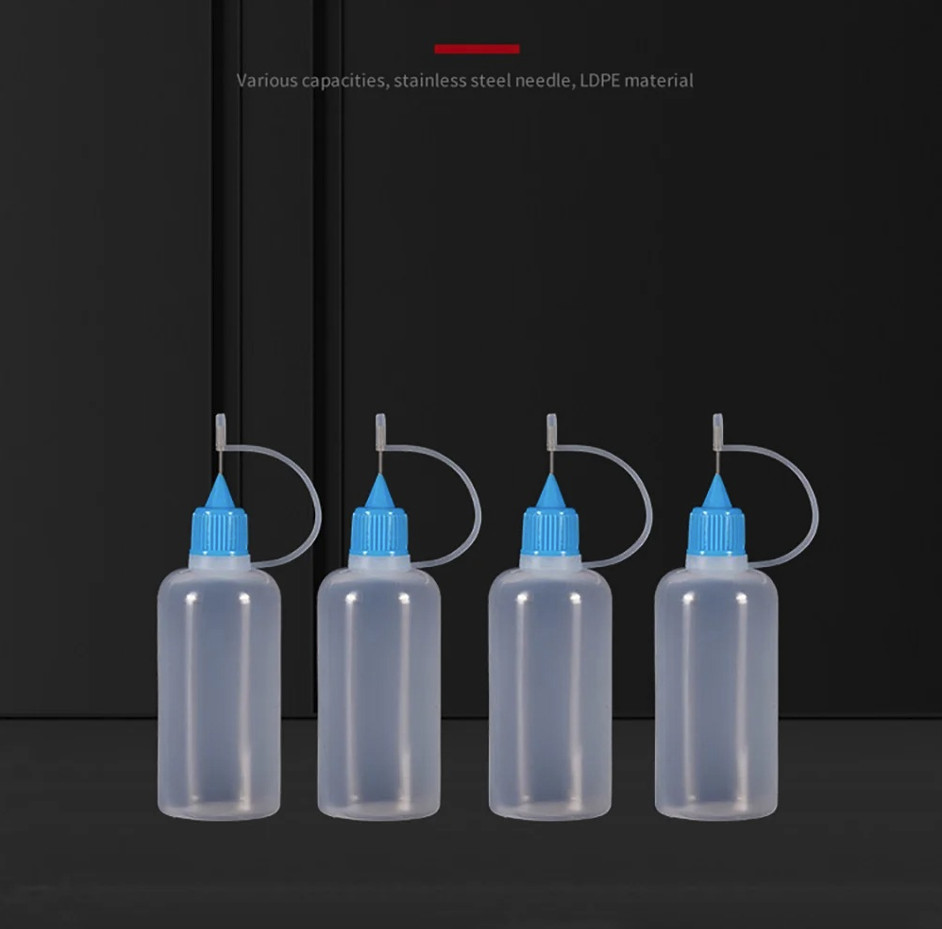 5ml–120ml Plastic Needle Tip Squeeze Bottles Refillable Dropper Oil Glue – NEW