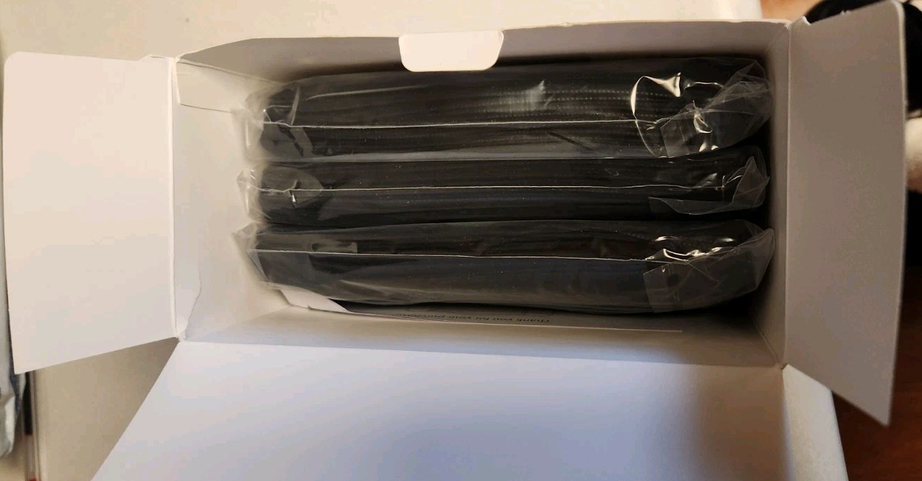 FLTR General Use Disposable Face Mask Black 75 Total Pack of 3 NEW