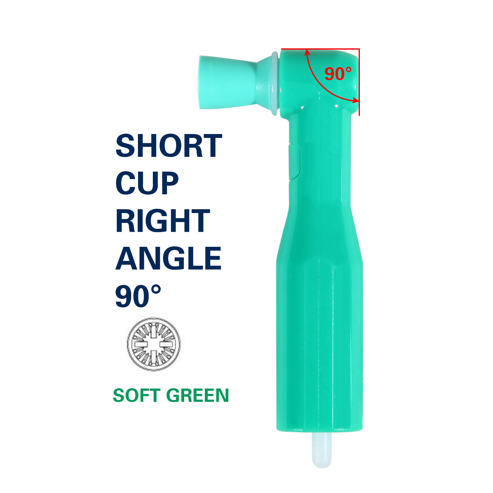 100-1000pcs Prophy Angles Soft Cups Top Quality Dental Disposable P Angle