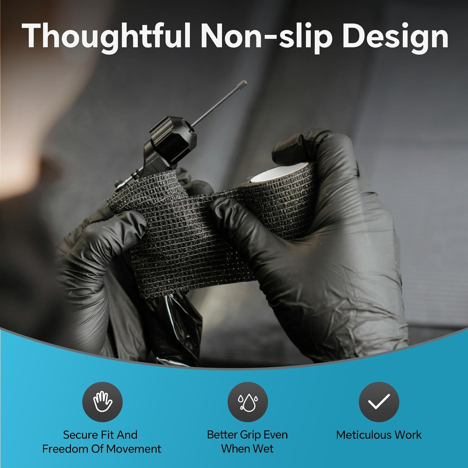HEAVY DUTY 6 Mil Nitrile Black Gloves Disposable Latex Free Rubber Cooking Clean