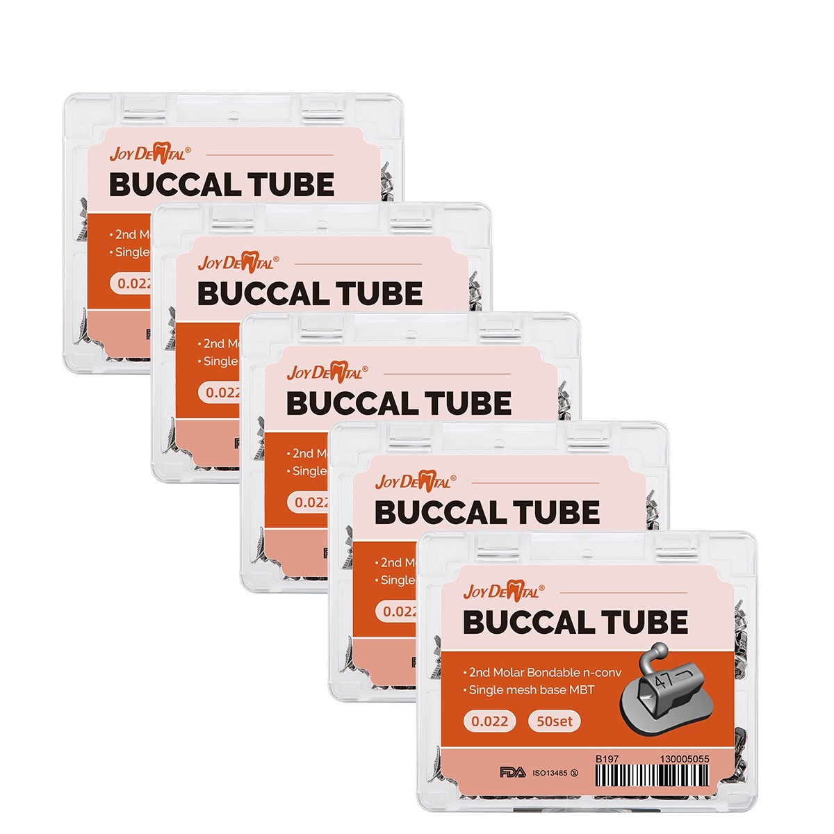 Dental Ortodoncia Tubos bucales de MBT 022 2do Molar Bondable Non-Convertible