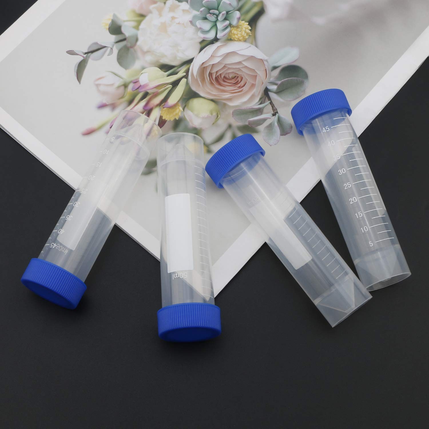 50ml Polypropylene Screw Top Self Standing Base Centrifuge Tube with Graduated
