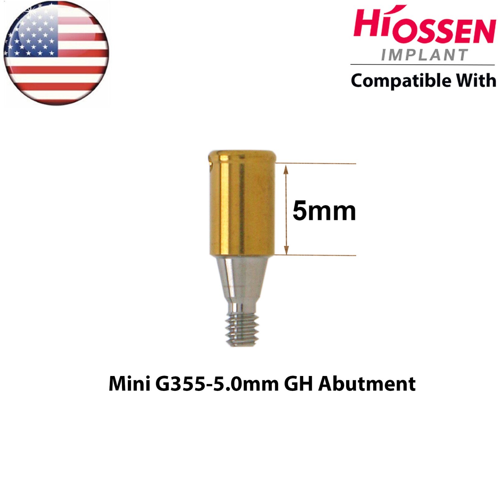 US Overdenture Locator Abutment Mini/Regular Fit Hiossen ET/Osstem TS Platform