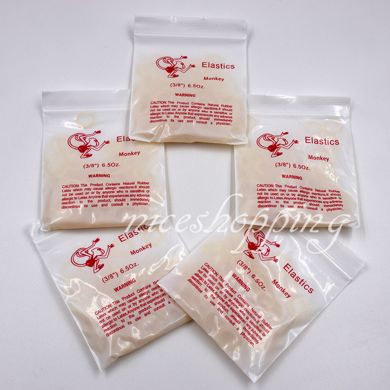Dental Orthodontic Elastics Latex Braces Rubber Bands Monkey 1/4 6.5Oz Fox 1 Box