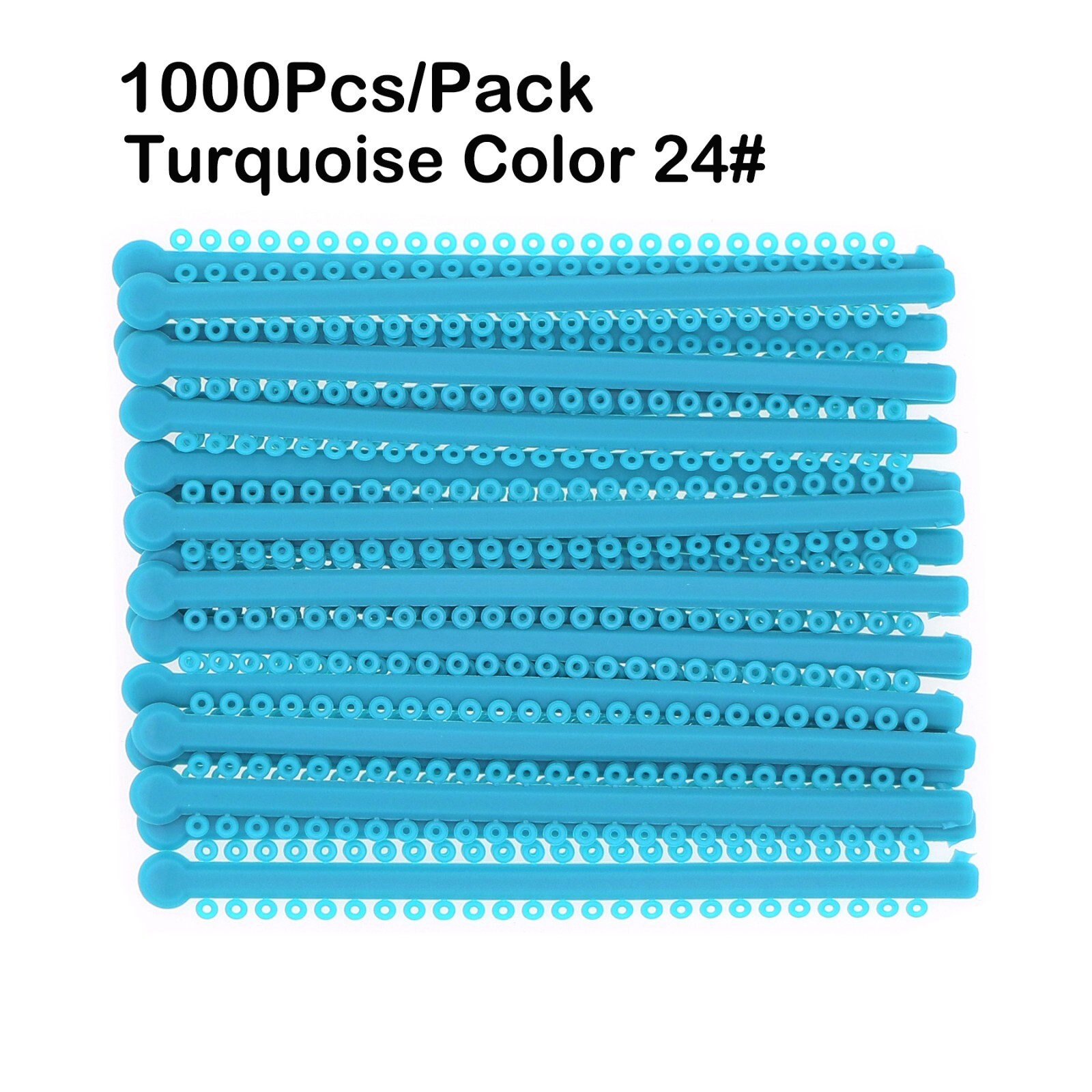 1000Pcs/Pack Long Type Dental Orthodontic Ligature Ties Elastic Rubber Bands