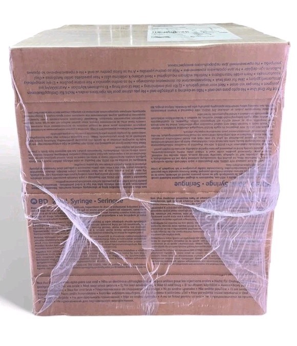 BD 20mL Luer-Lok Tip Syringe 302830 Luer-Lok Tip Syringe Case/4bx (192 Each)