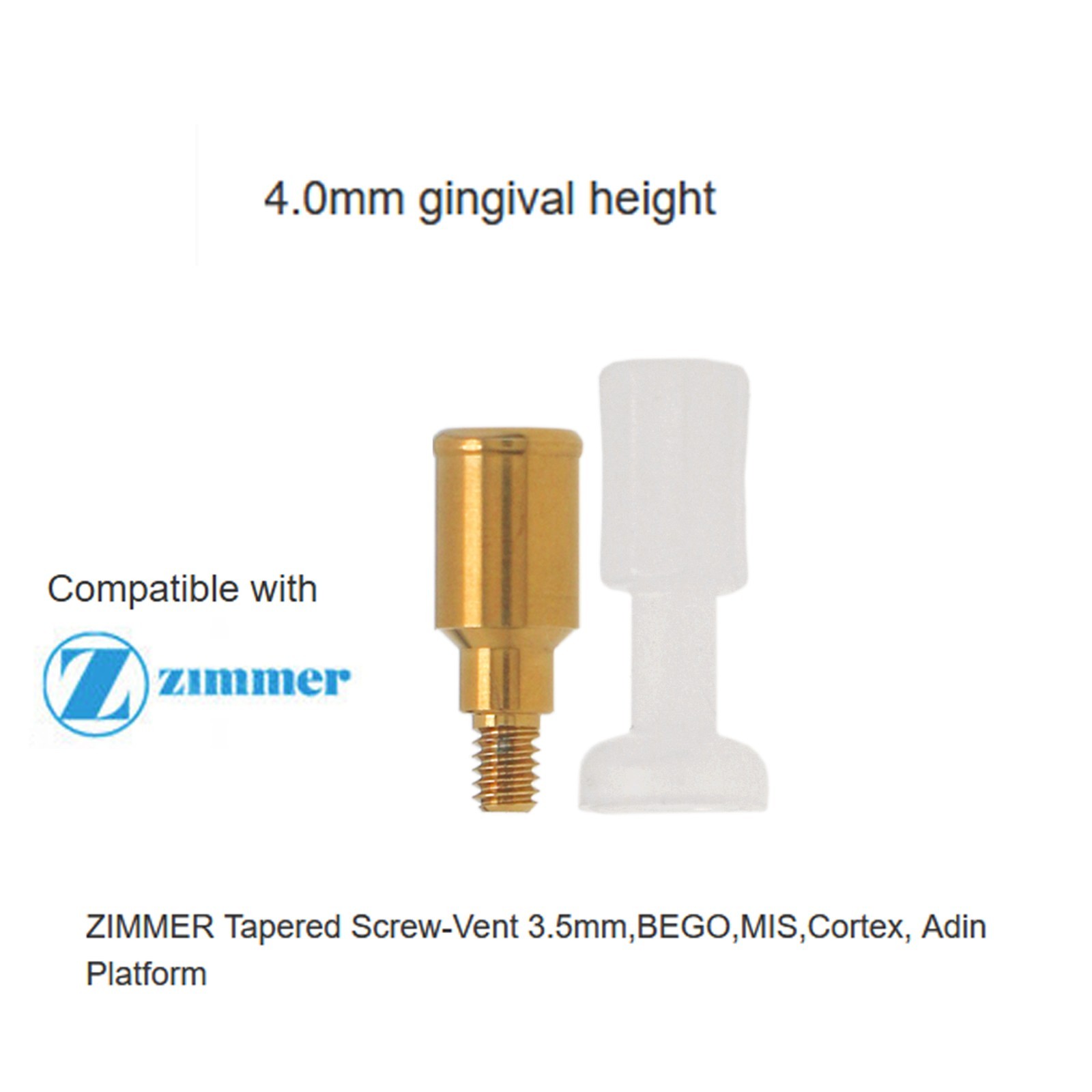 1Pcs Implant Removable Locat0r Abutment Diameter Ø3.5mm/4.5mm,For Zimmer MIS
