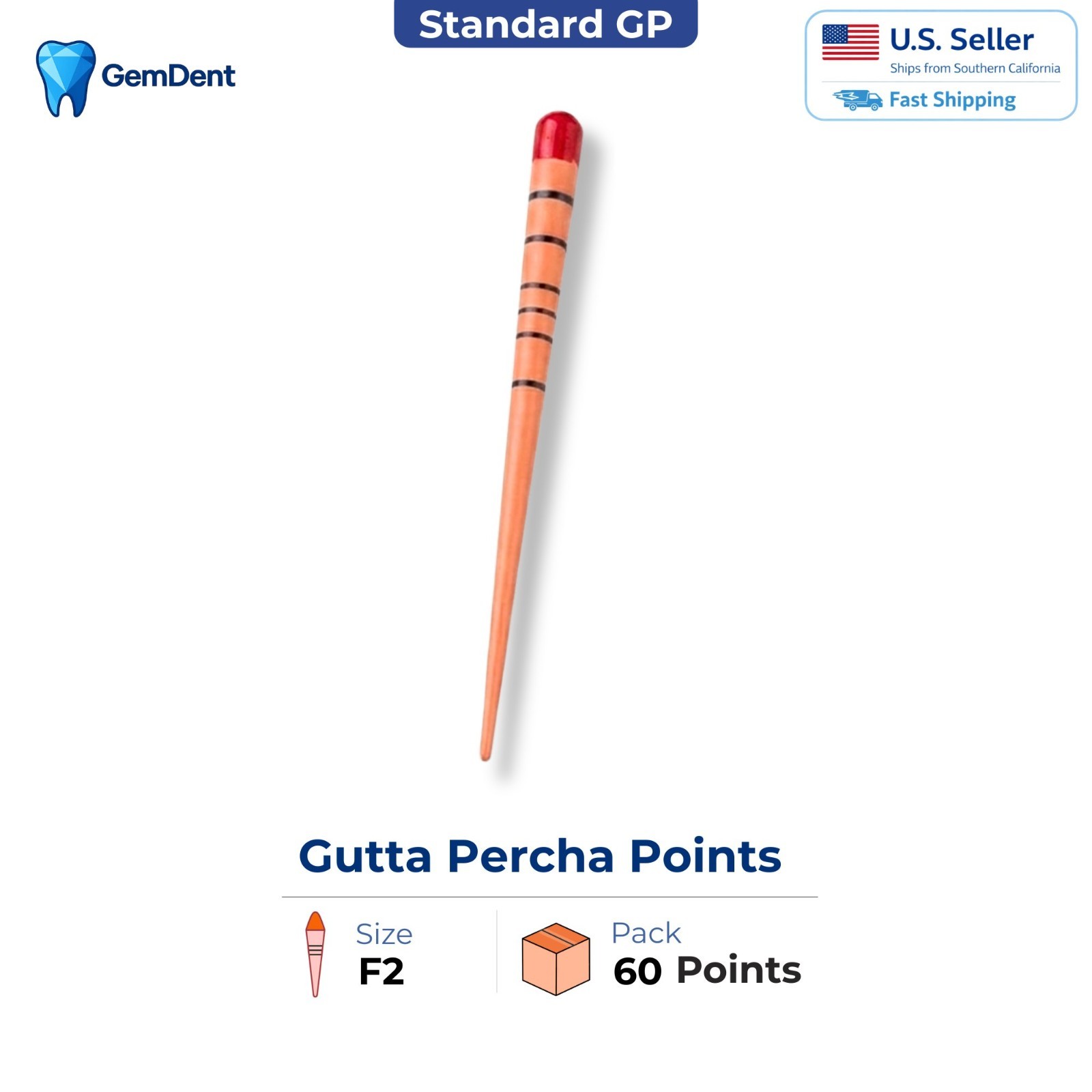 GemDent Gutta Percha Points .02 .04 .06 F1 F2 F3 Standard Multicolor Endo Marked