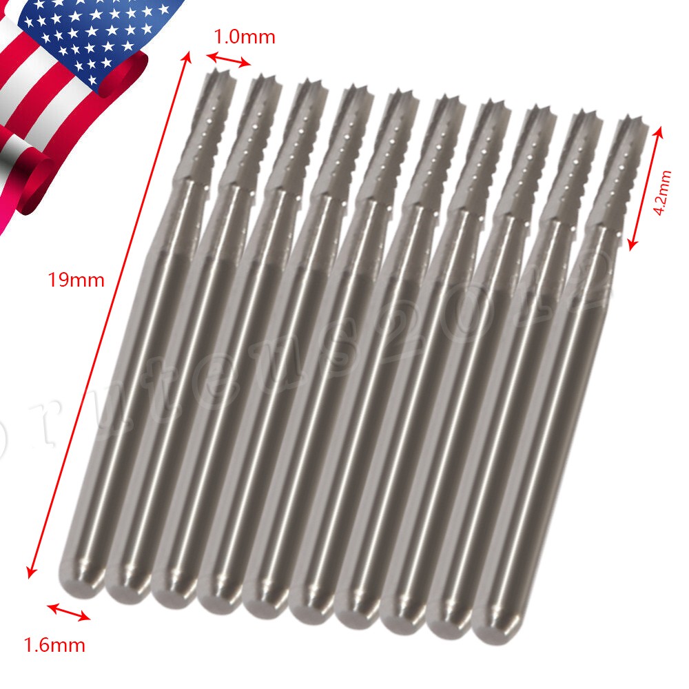 Dental Carbide Burs FG557 Friction Grip Straight Fissure Tungsten Carbides