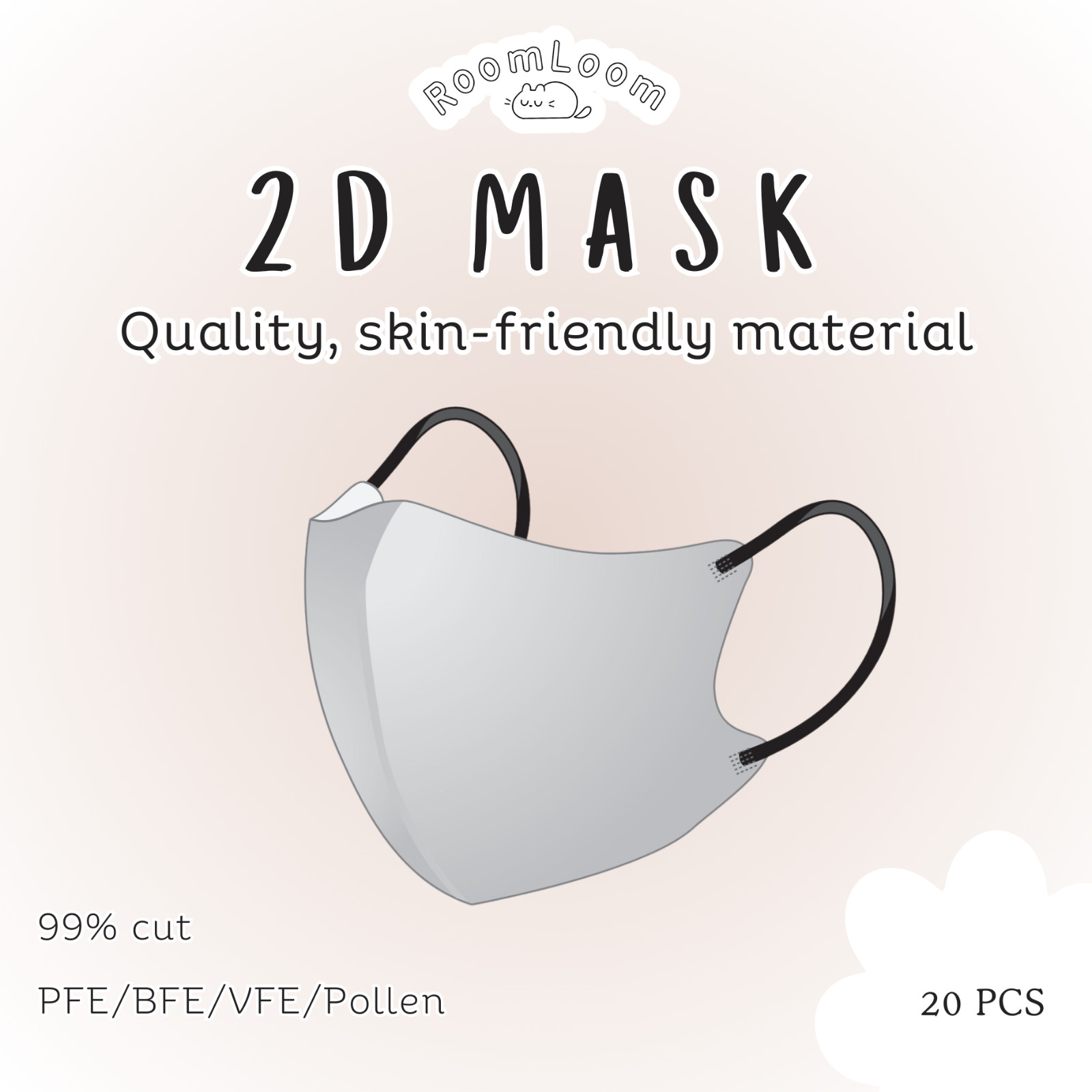 40 PCS 3-Layer Protective Masks, Japanese-Style Disposable Face Masks