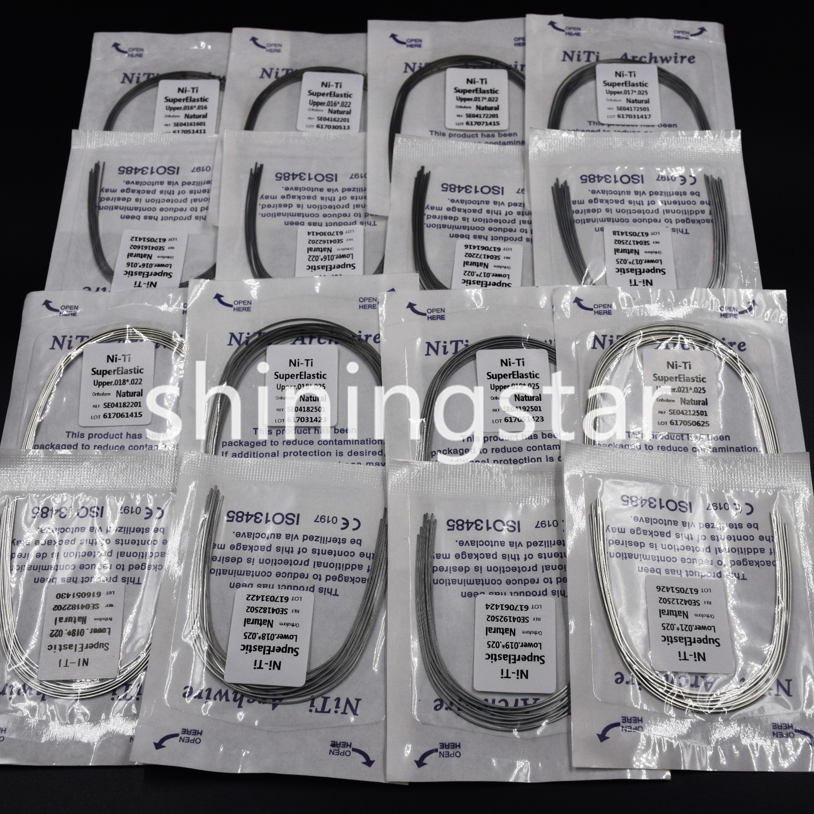 10 Pcs All Size Dental Orthodontic Super Elastic NITI Arch Wires Rectangular