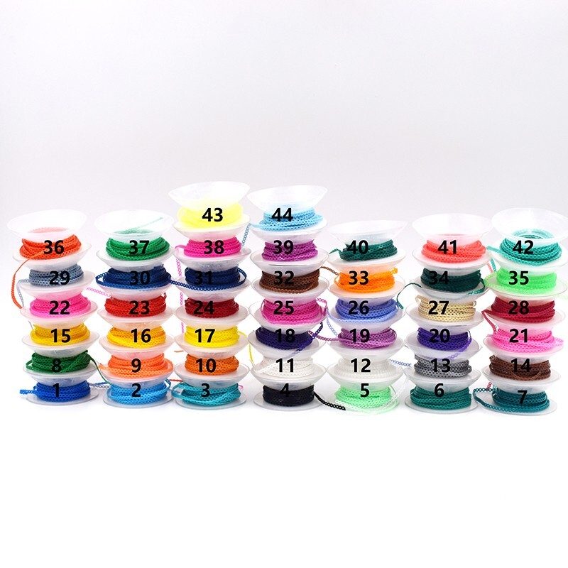 Dental Orthodontic Elastic Ultra Power Chain Long/Short/Continuous 44 Color