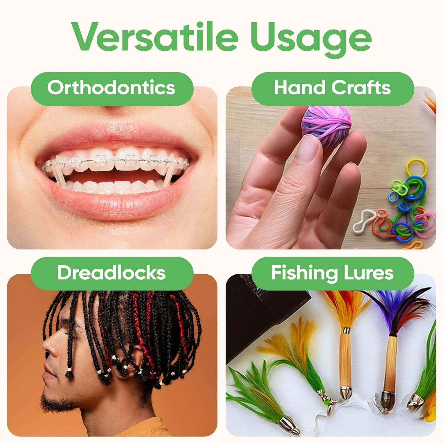 Orthodontic Rubber Bands for Braces – Quality Elastic Teeth Rubber Bands for…