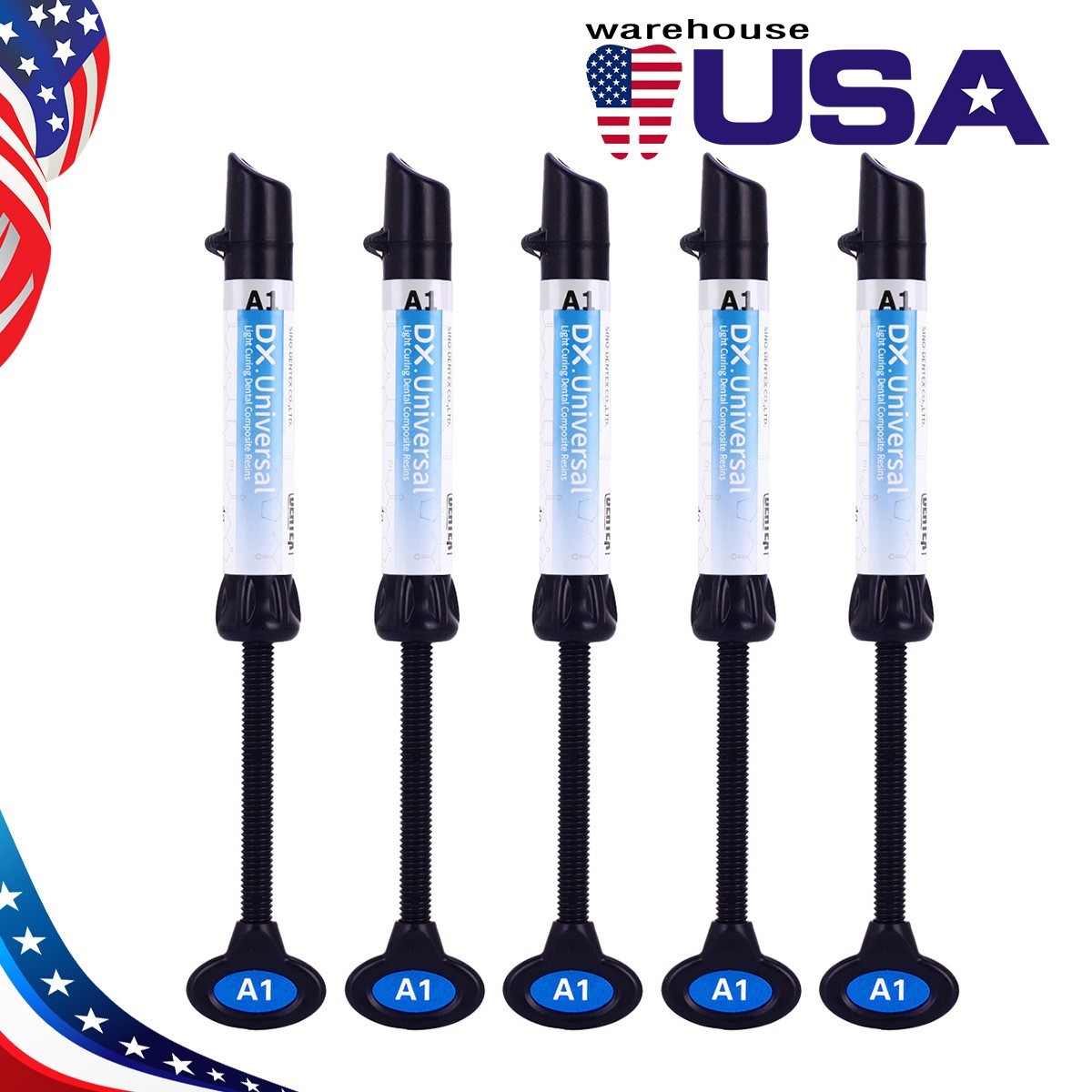 Dental Universal Light Cure Composite Resin/Etching Gel/Bonding Adhesive Kit