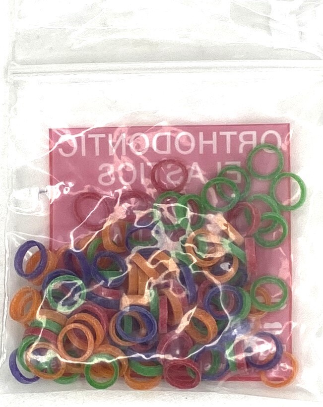 300 Assorted Neon Color Medium 1/4″ 6.4mm Latex Elastic Rubber Bands