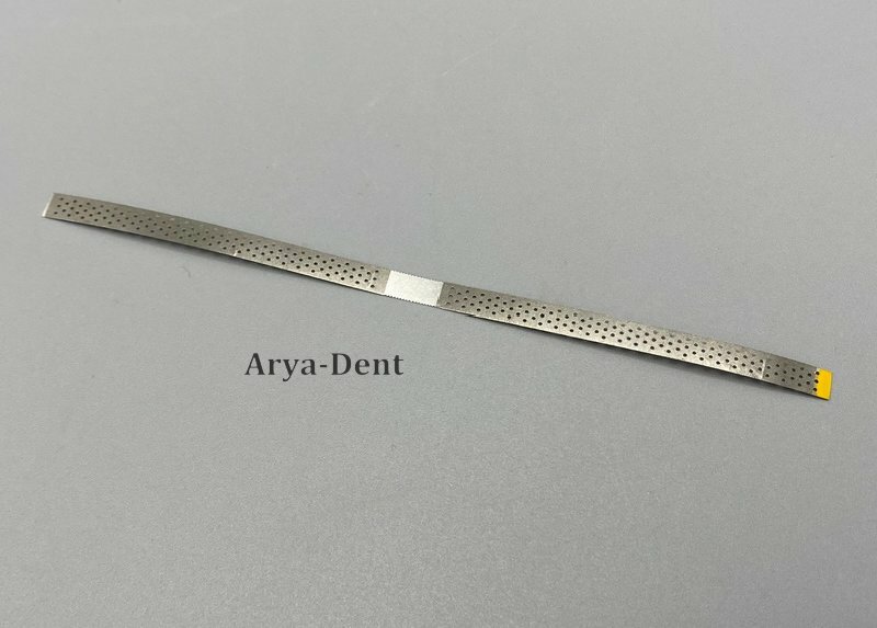 Dental Metal Polishing Stick Polish Strips Single Side Diamond Sanding w holes