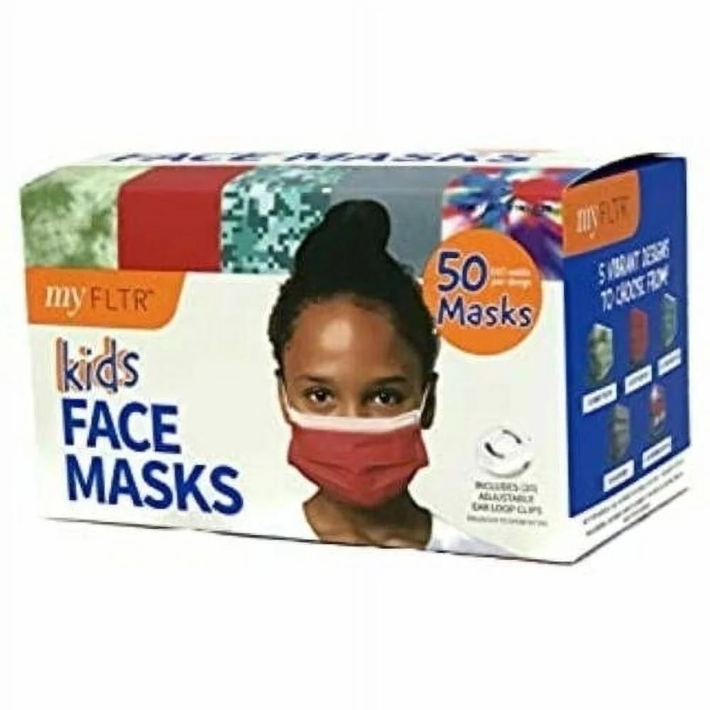 FLTR Kids General Use Face Mask, 50 Masks