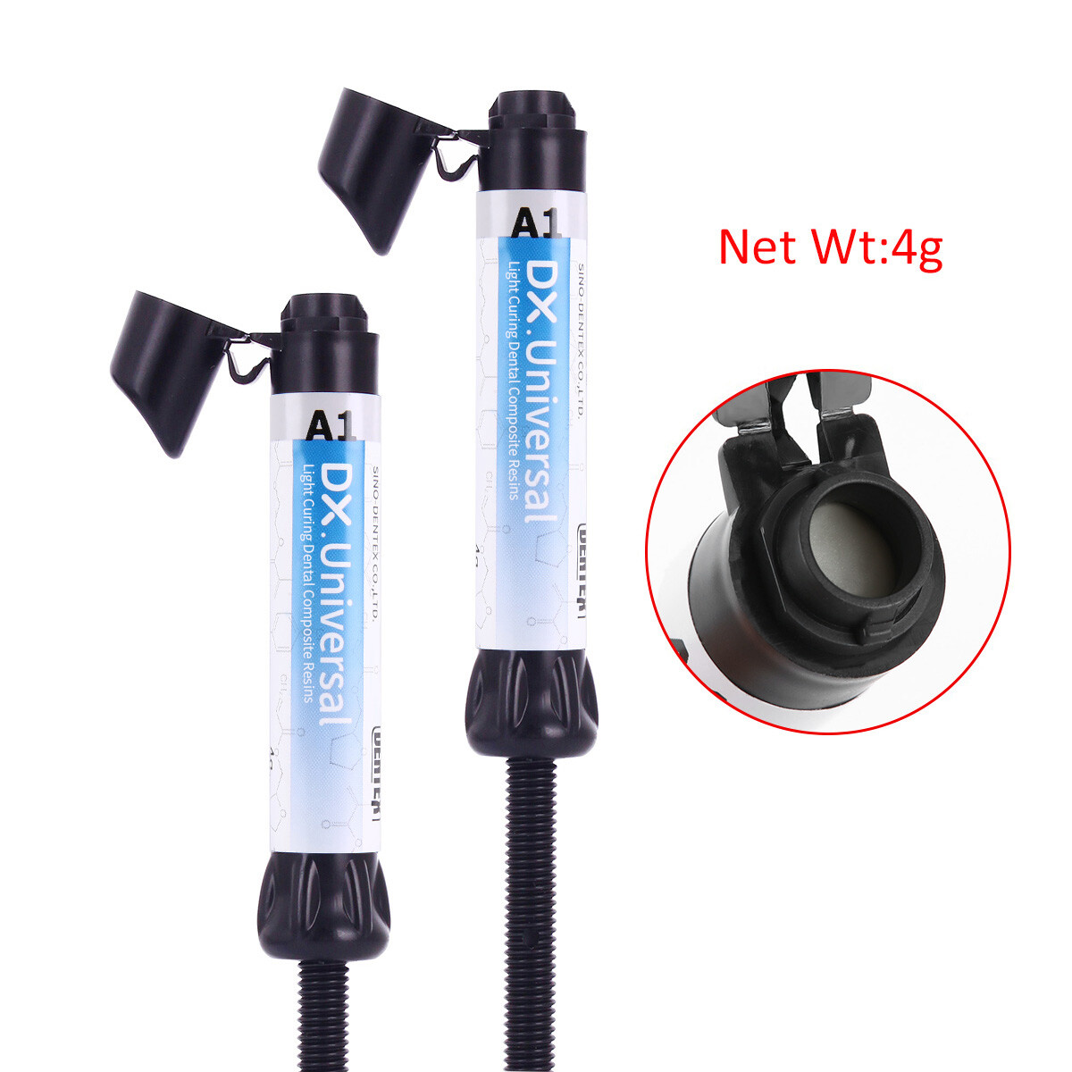 DX Dental Universal Light Cure Composite Resin A1,A2,A3,A3.5,B1 Shade 4g/Syringe