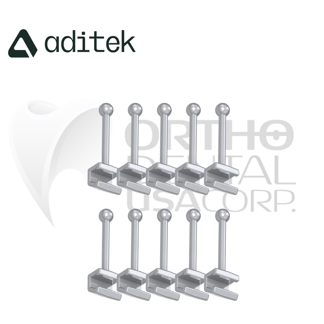 Orthodontic crimpable ball hook L 10 pcs Aditek Orthodentalusa Corp USA seller