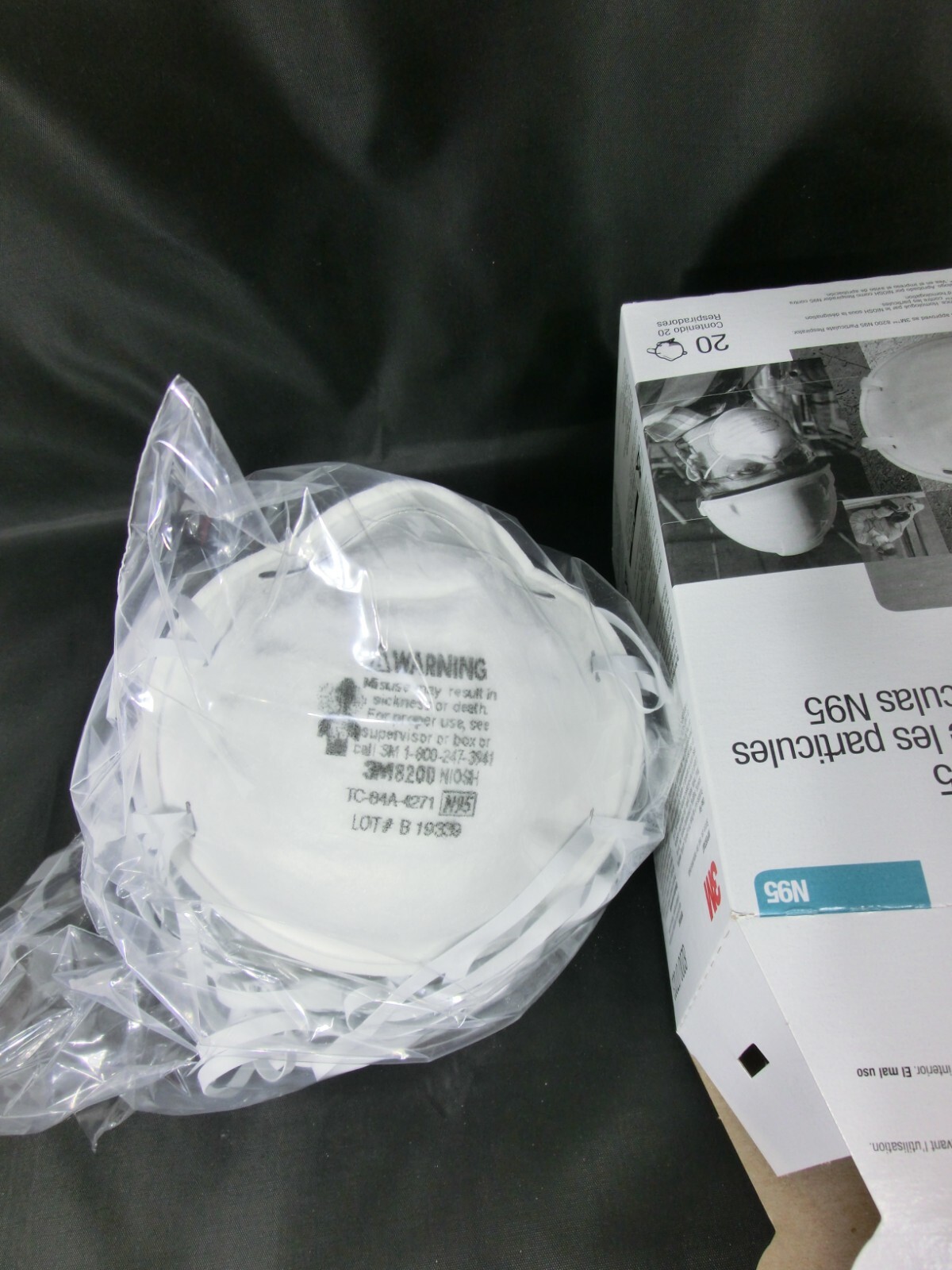 1 CASE of 3M 8200 N95 Particulate Respirator Protective Sanding Grinding Masks