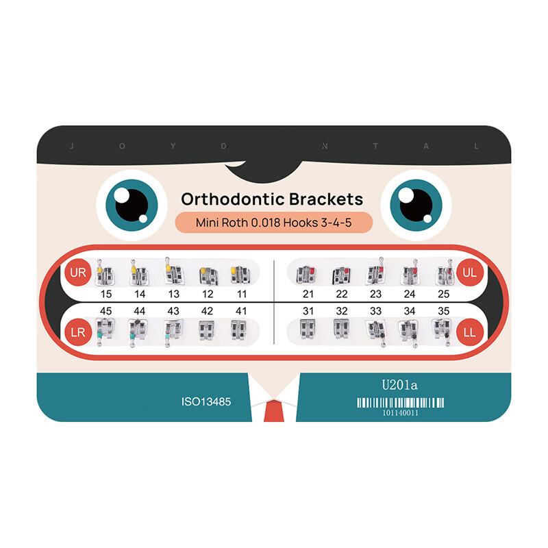 Dental Orthodontic Braces Brackets Mini Roth.022 Hook 345 /Round Arch Wires NITI