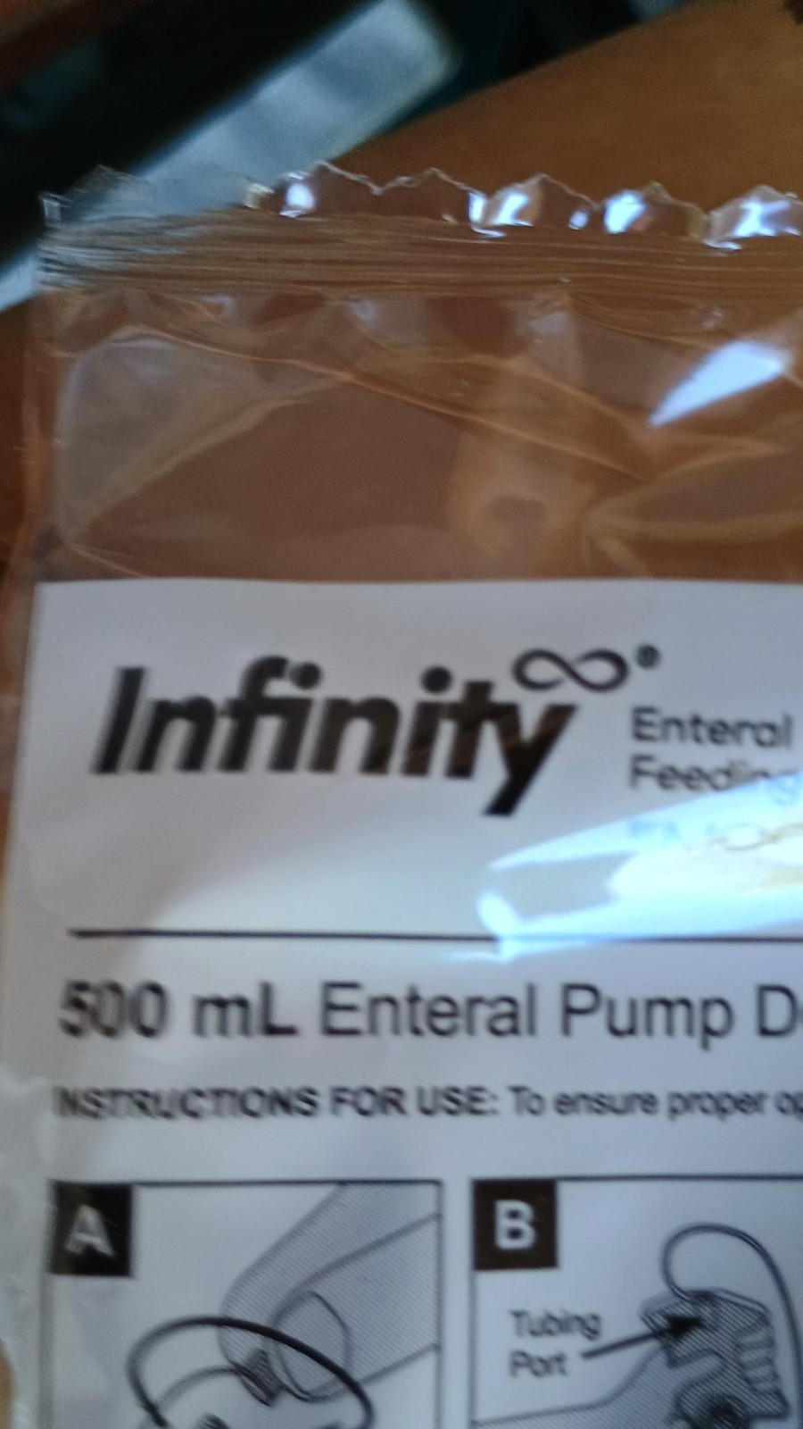 30 unit Moog Infinity 500 ml Enteral ENfit Connector pump delivery set INFO500-E