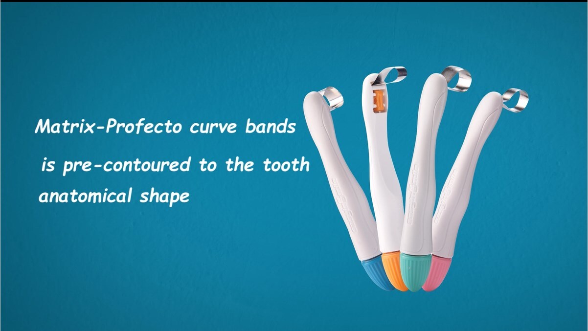 10Pc Adjust Pro Matrix Bands Dental Molar/Premolar Matrice Band pre formed curve