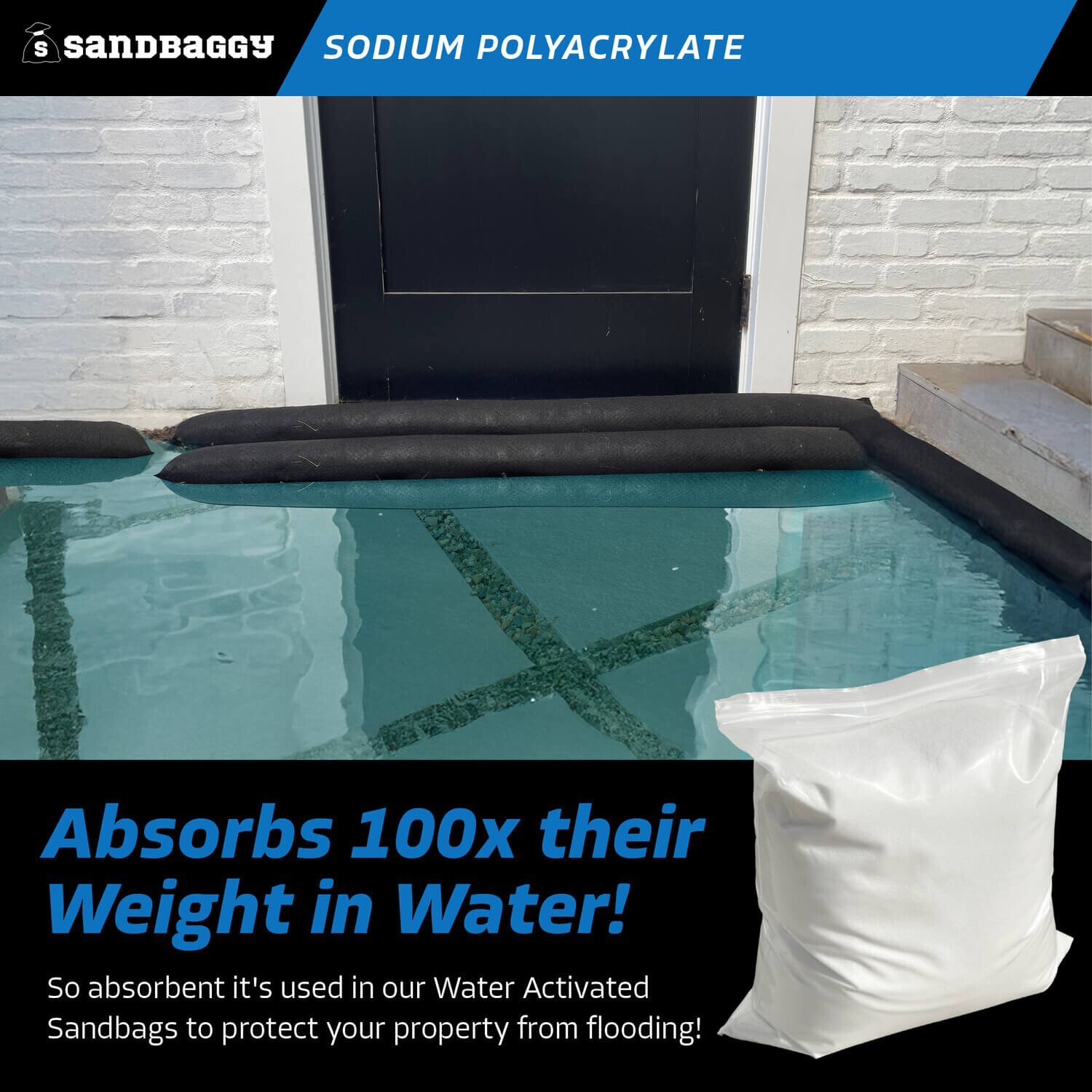 Sandbaggy Sodium Polyacrylate Crystals – Safe & Non Toxic – Made in the USA
