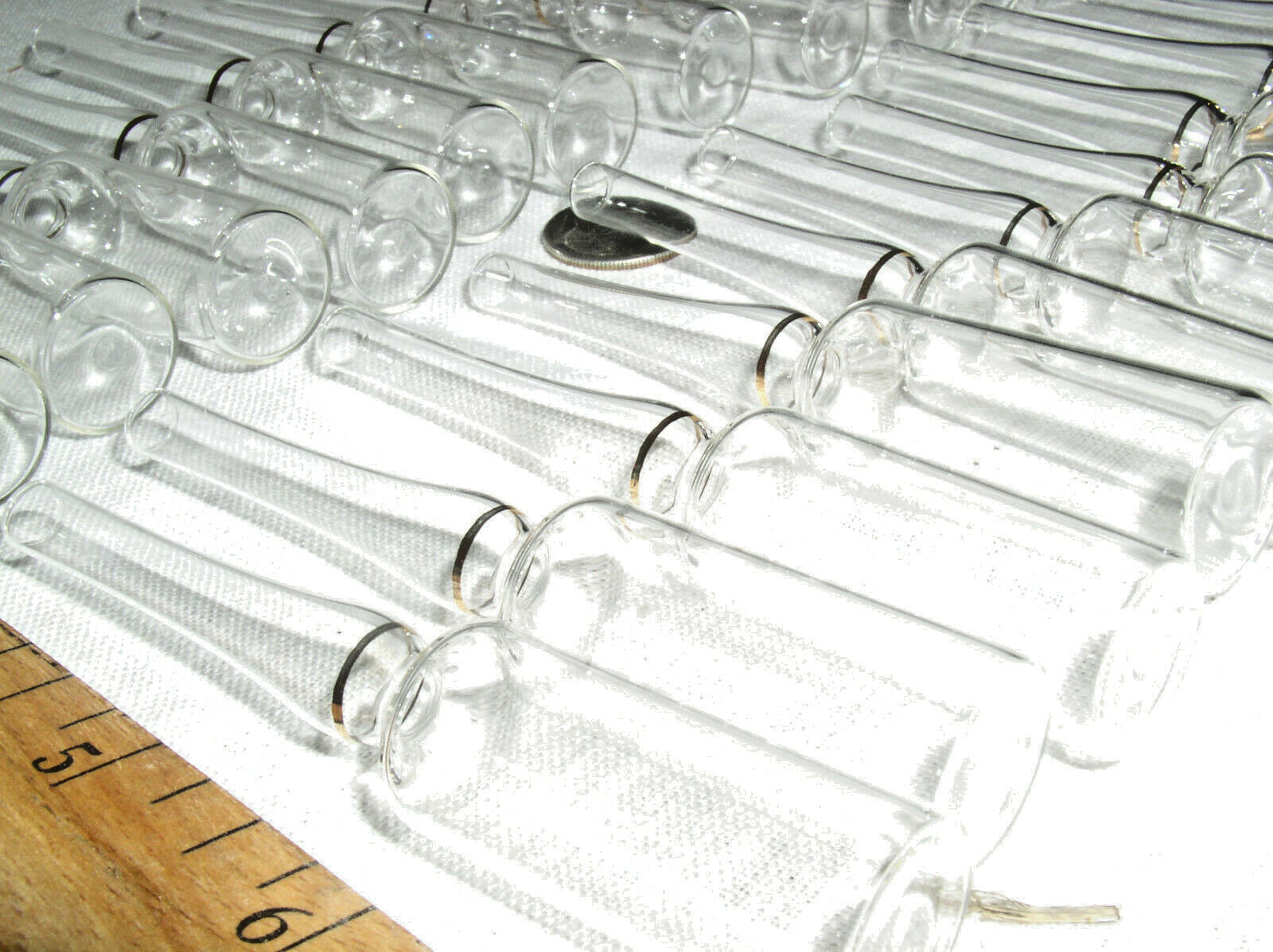 20 NEW 5ML 5 ML PRESCORED WHEATON GLASS GOLDBAND AMPULES AMPOULES 6205-B23 USA