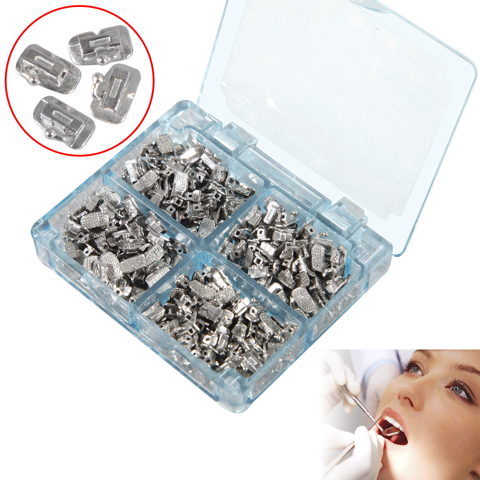 50 Sets Orthodontics Buccal Tube 1st Molar Bondable Non/Convertible 022 Roth/MBT