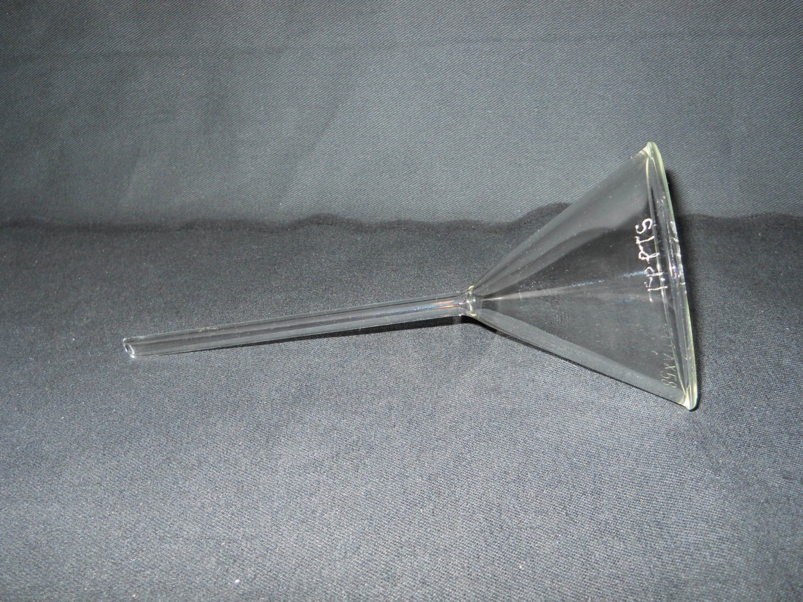 Kimble Kimax Glass 85mm ID Glass 58° Angle Plain Long Stem Filling Funnel 9mm OD
