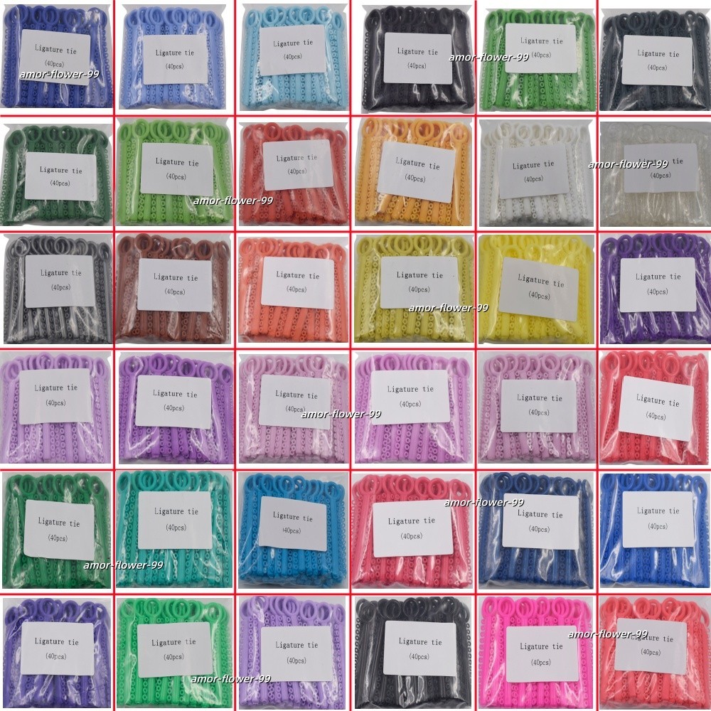 1-20Packs Dental Orthodontic Elastic Braces Rubber Bands Ligature Ties 37 Colors