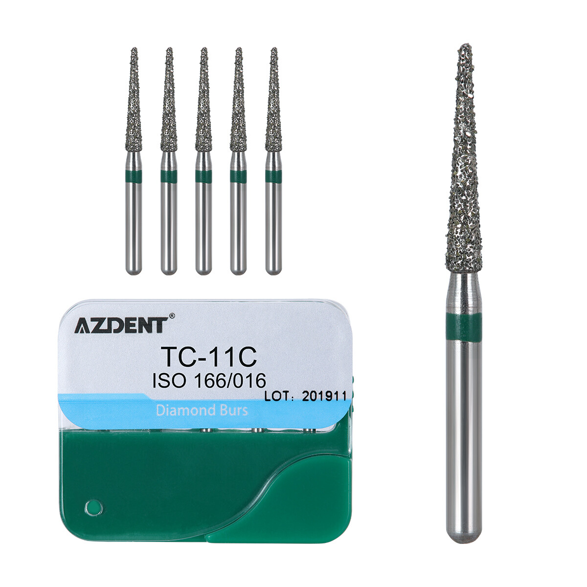 100pcs 20Types Dental High Speed Handpiece Diamond Burs Drills Medium FG 1.6mm