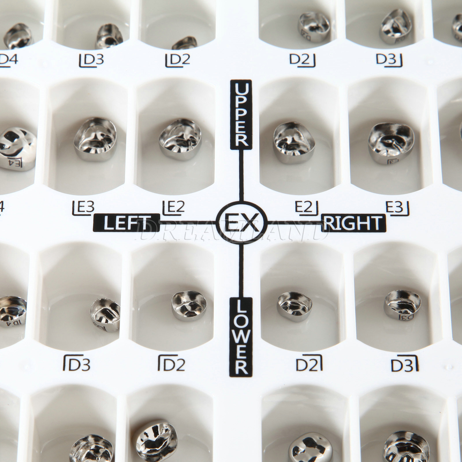48pcs Dental Kids Adult Crown Stainless Steel Primary Molar Crowns Pediatric