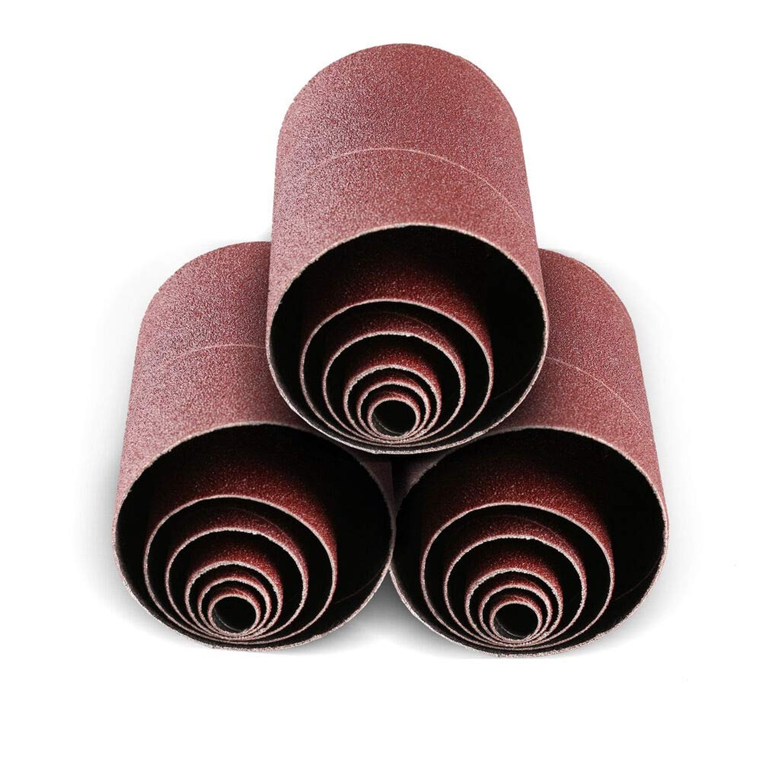 Aluminum Oxide Spindle Sanding Sleeves, 4.5 Inch Length 80/120/240 Assorted G…
