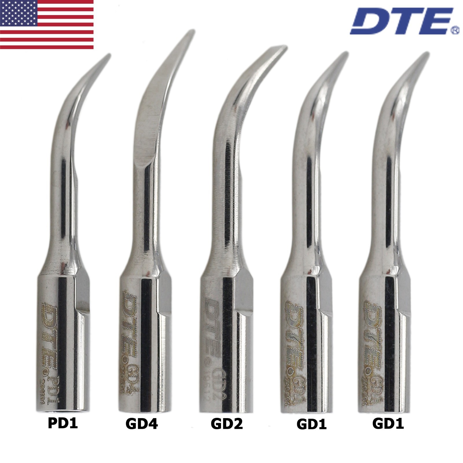 Dental Ultrasonic Piezo Scaler Scaling LED Handpiece Tips SATELEC ACTEON GD1 PD1
