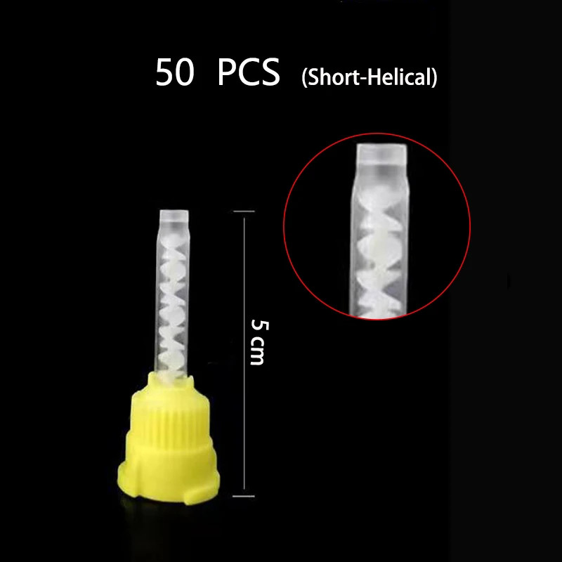OneMed Dental Mixing Tips Impression HP Tips Yellow 5.0mm(1:1) 50Pcs/Bag