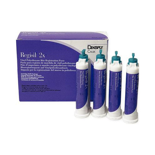 Dentsply 619500 Regisil 2XVPS Bite Registration Cartridge 50mL 4/Pk EXP Aug 2026