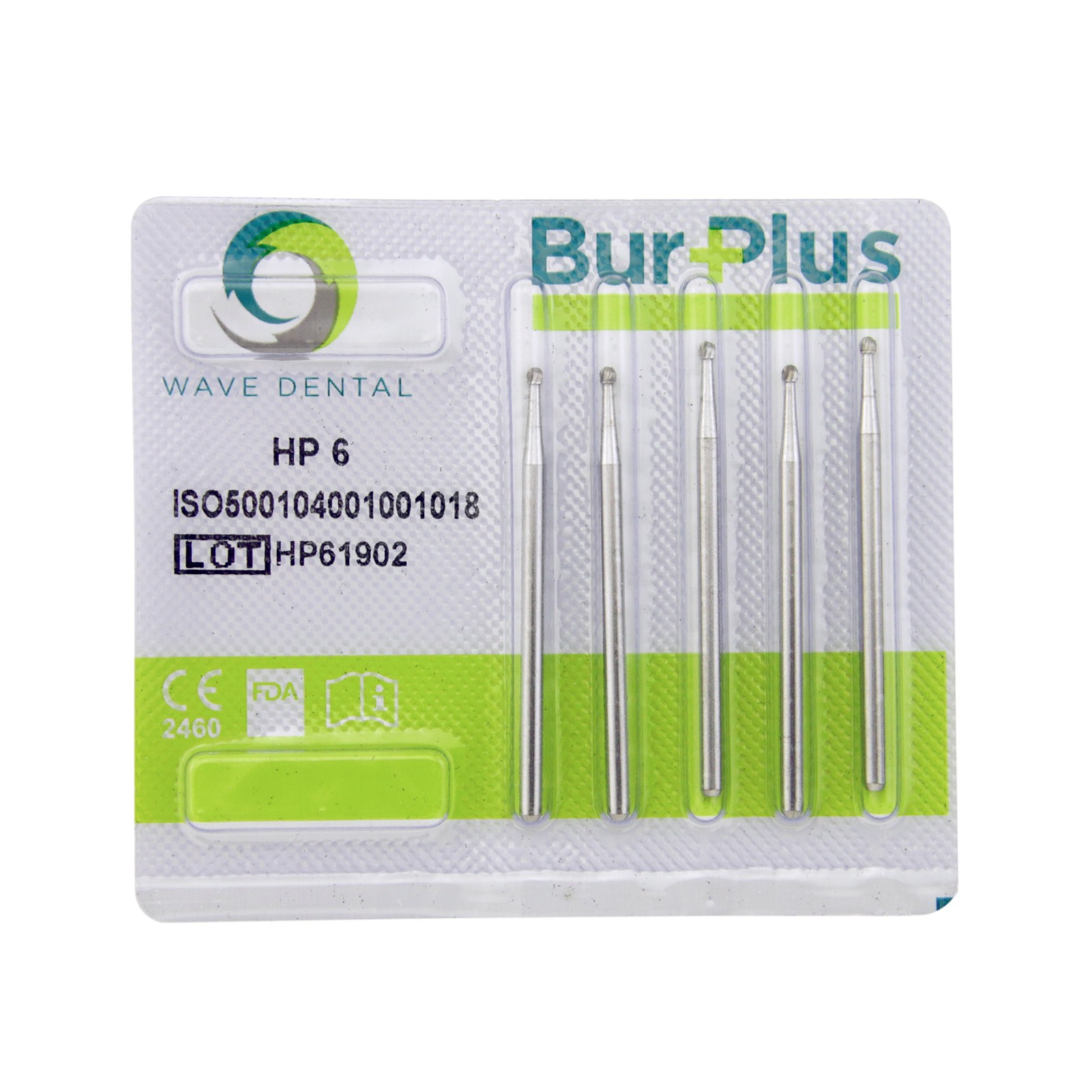 Wave Dental Carbide Bur Round HP 1 2 3 4 5 6 8 10 44.5mm Long Straight Low Speed