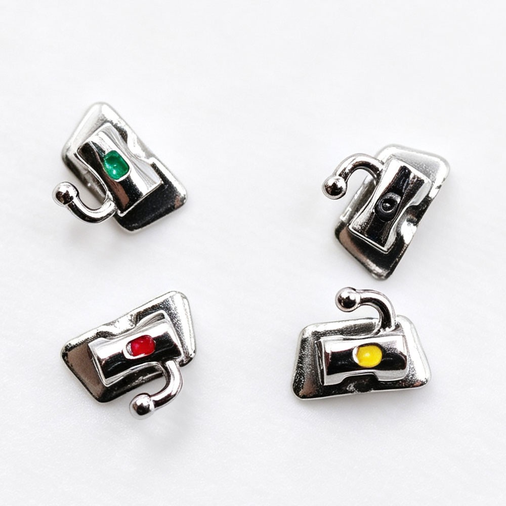 Dental Ortho Bondable Buccal Tube Roth MBT .022 1st/2nd Molar Laser Color Marked
