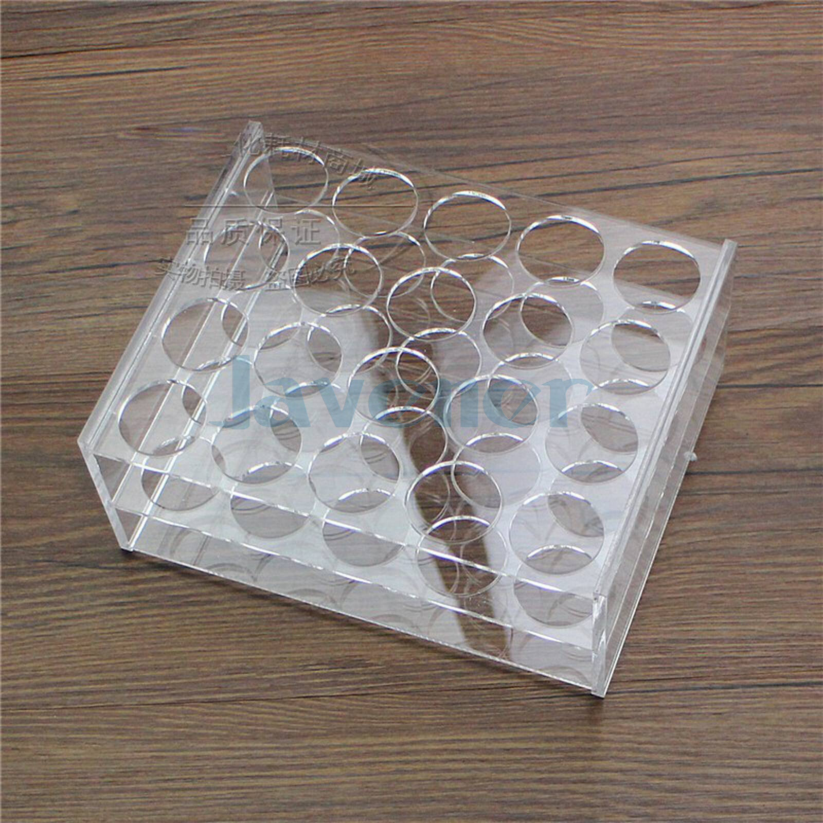 29mm Dia 20 Holes PMMA Rack Stand For 50ml Centrifuge Tubes Test Tube